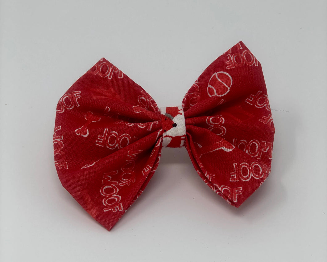 Red Woof Bow Tie