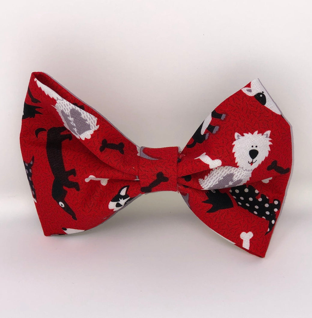 Red Dog Pet Bow Tie